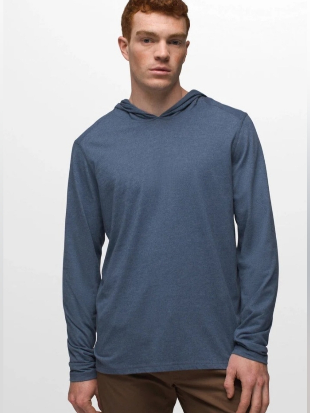 Prana Pullover Men's Large Hooded Shirt